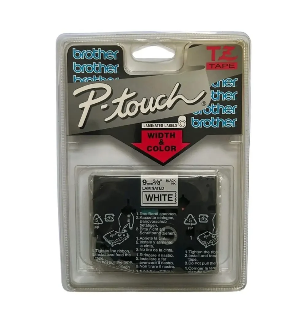 Brother Original P-Touch TZ221 Label Tape 3/8